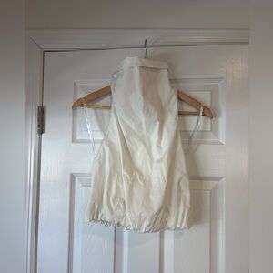 ESSE COTTON TANK TOP IN CREMA size 2